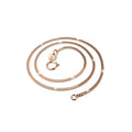 Solid 925 Sterling Silver Curb Chain Necklace in Rose Gold Layered - Brilliant Co