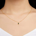 Solid 925 Signature Silver Egyptian Dainty Gold Layered Necklace
