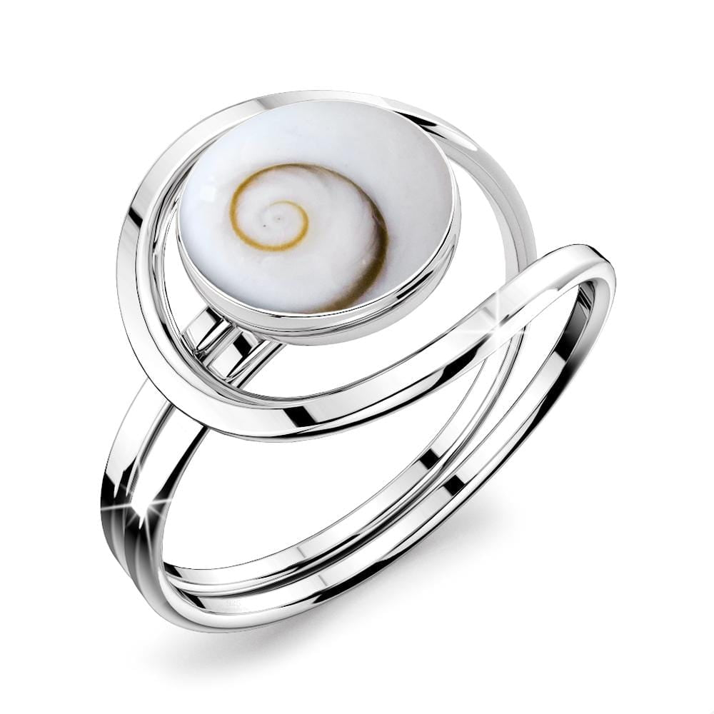 Solid 925 Sterling Silver Shiva Eye Ring