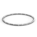 Solid 925 Sterling Silver Spiral Rope Stacking Ring