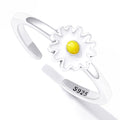 Solid 925 Sterling Silver Sunny-Side Up Daisy ring