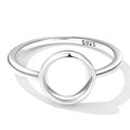 Solid 925 Sterling Silver Silver Halo Ring