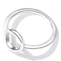 Solid 925 Sterling Silver Silver Halo Ring