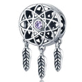 Boxed Solid 925 Sterling Silver Dream Catcher Magnetized and Live Love Kiss Laugh Heart Charms - Brilliant Co