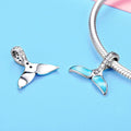 Boxed Solid 925 Sterling Silver Fishtail and Captain Dolphin Charms - Brilliant Co