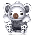 Boxed Solid 925 Sterling Silver Baby Panda and Baby Koala Charms - Brilliant Co