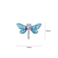 Boxed 925 Sterling Silver Dragonfly at Disco Charm & Earrings Set