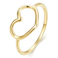 Boxed Solid 925 Signature Silver Wide Golden Heart Ring & Queen Of Hearts Stud Earrings In Gold