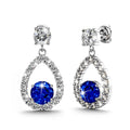 Fenella Bloom Earrings in Sapphire - Brilliant Co