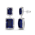 Leticia Bloom Earrings in Sapphire - Brilliant Co