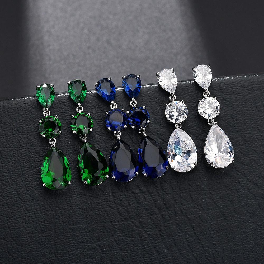 Ariel Bloom Earrings in Sapphire - Brilliant Co