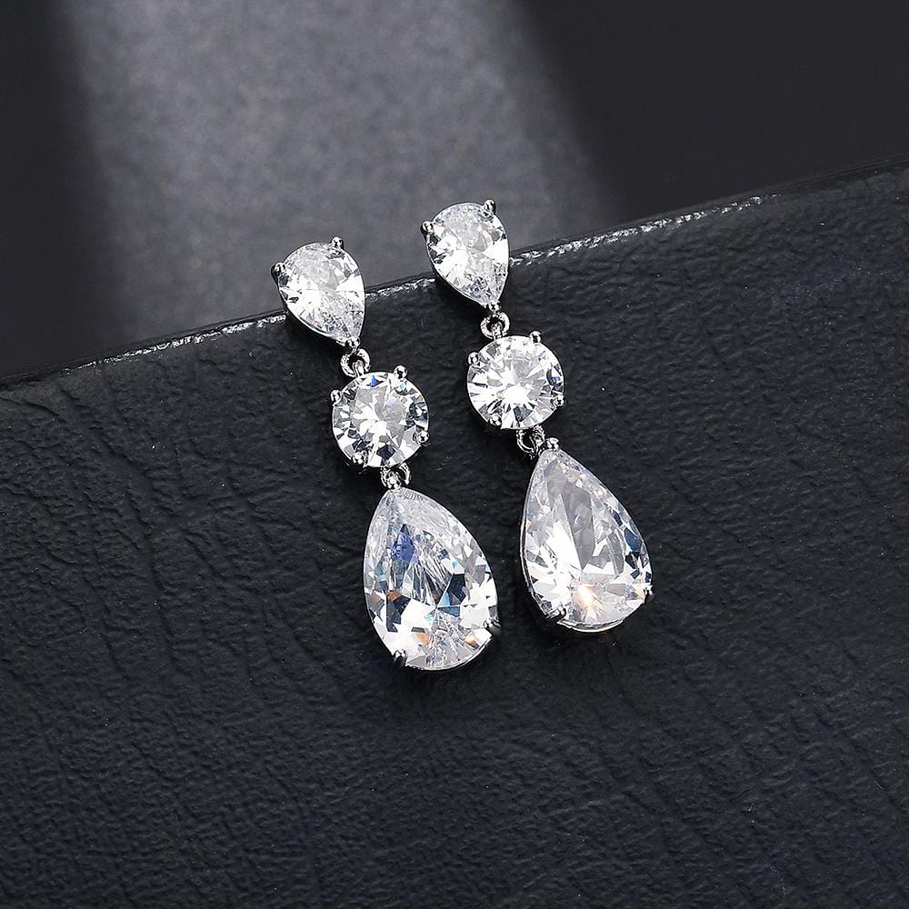 Ariel Bloom Earrings Clear - Brilliant Co