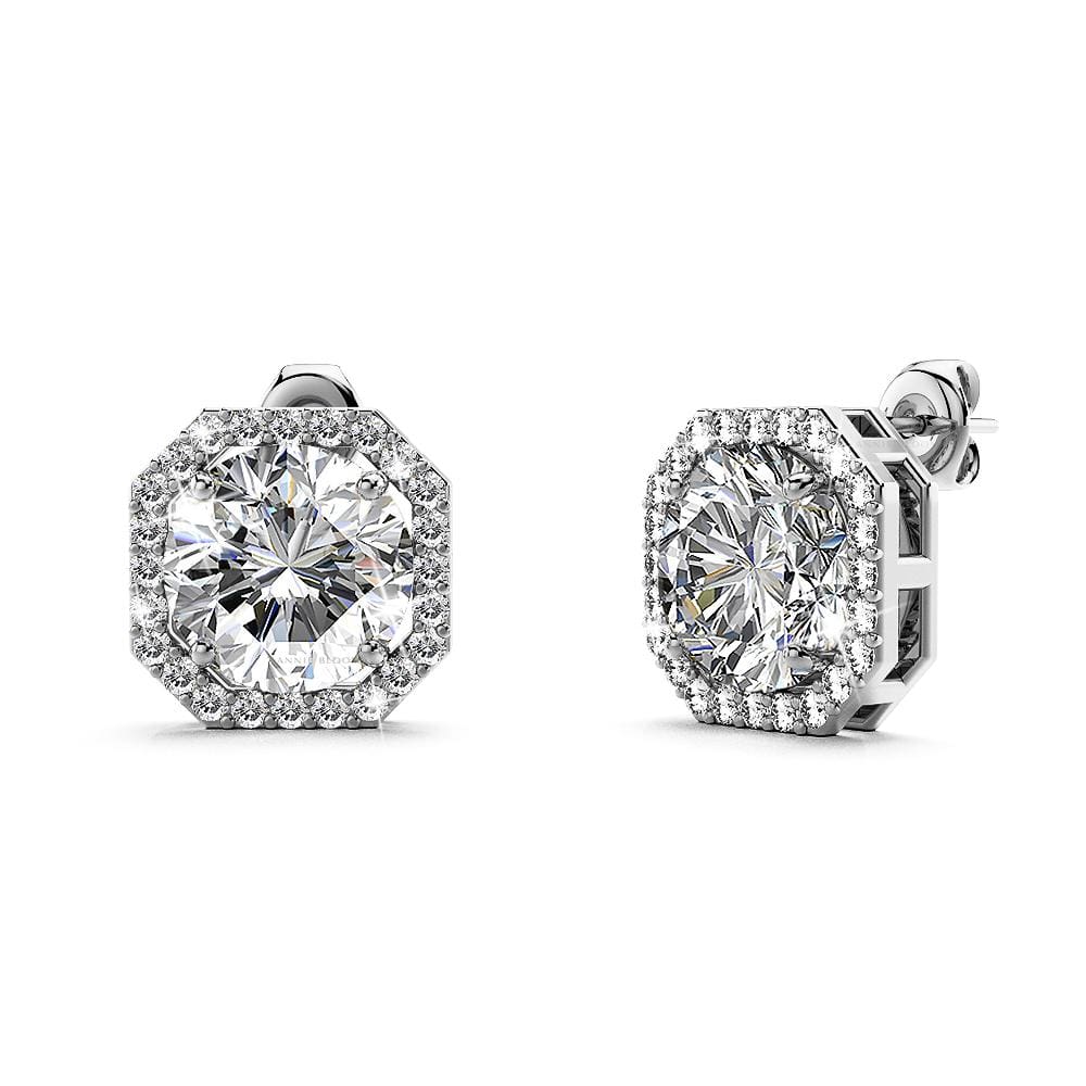 Aurora Bloom Earrings White Gold - Brilliant Co
