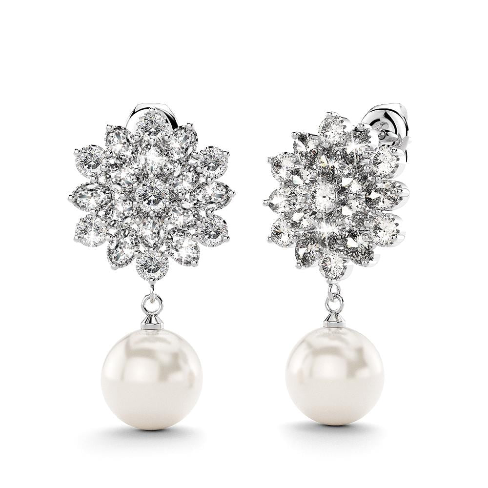 Elsa Bloom Earrings Clear - Brilliant Co