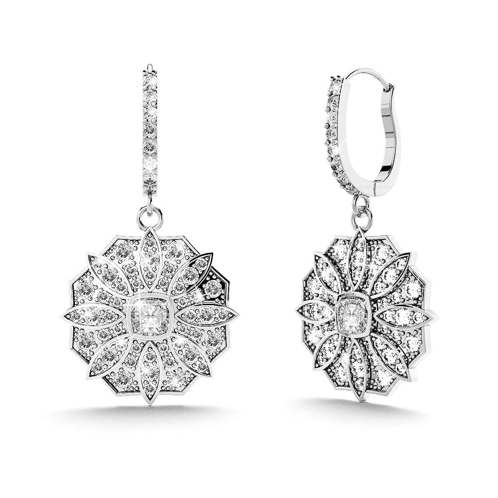 Feme Bloom Earrings White Gold - Brilliant Co