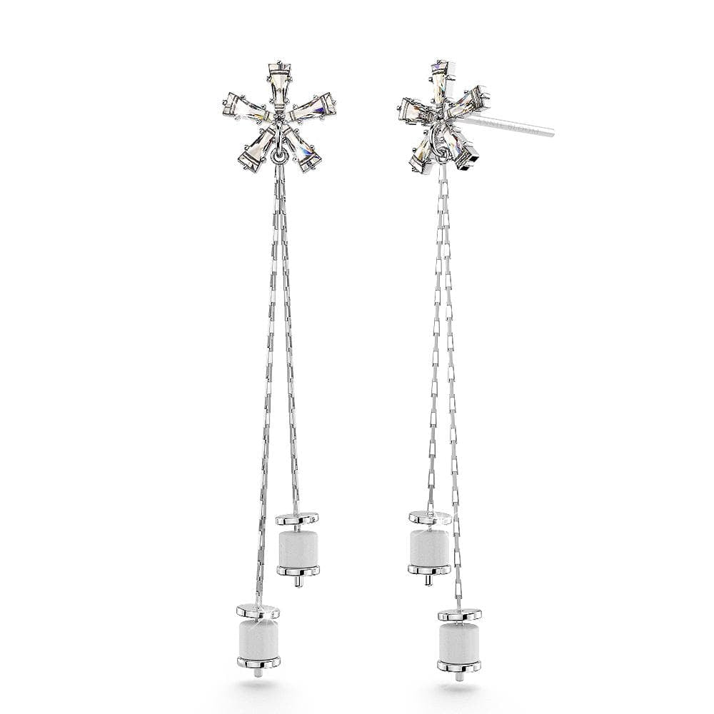 Kira Bloom Earrings Clear - Brilliant Co