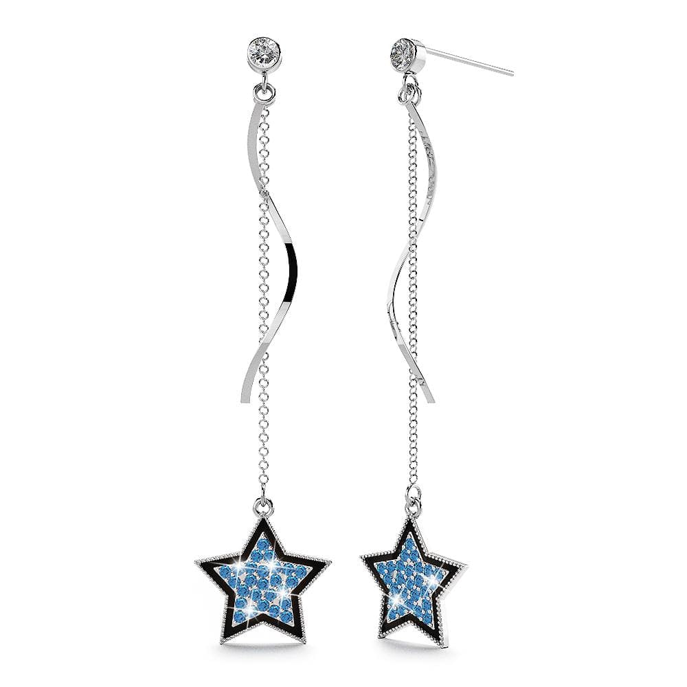 Starry Bloom Earrings Sapphire - Brilliant Co