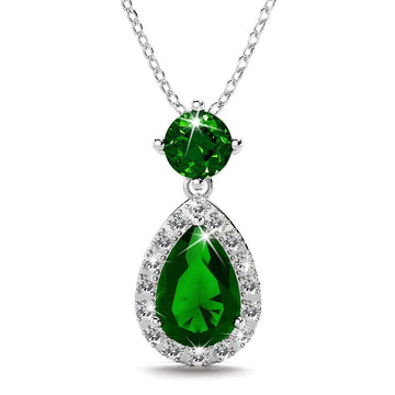 Mystique Bloom Necklace in Emerald - Brilliant Co