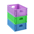 Boxsweden FOLDAWAY CRATE MED 29X21X11.5CM 3 ASSTD