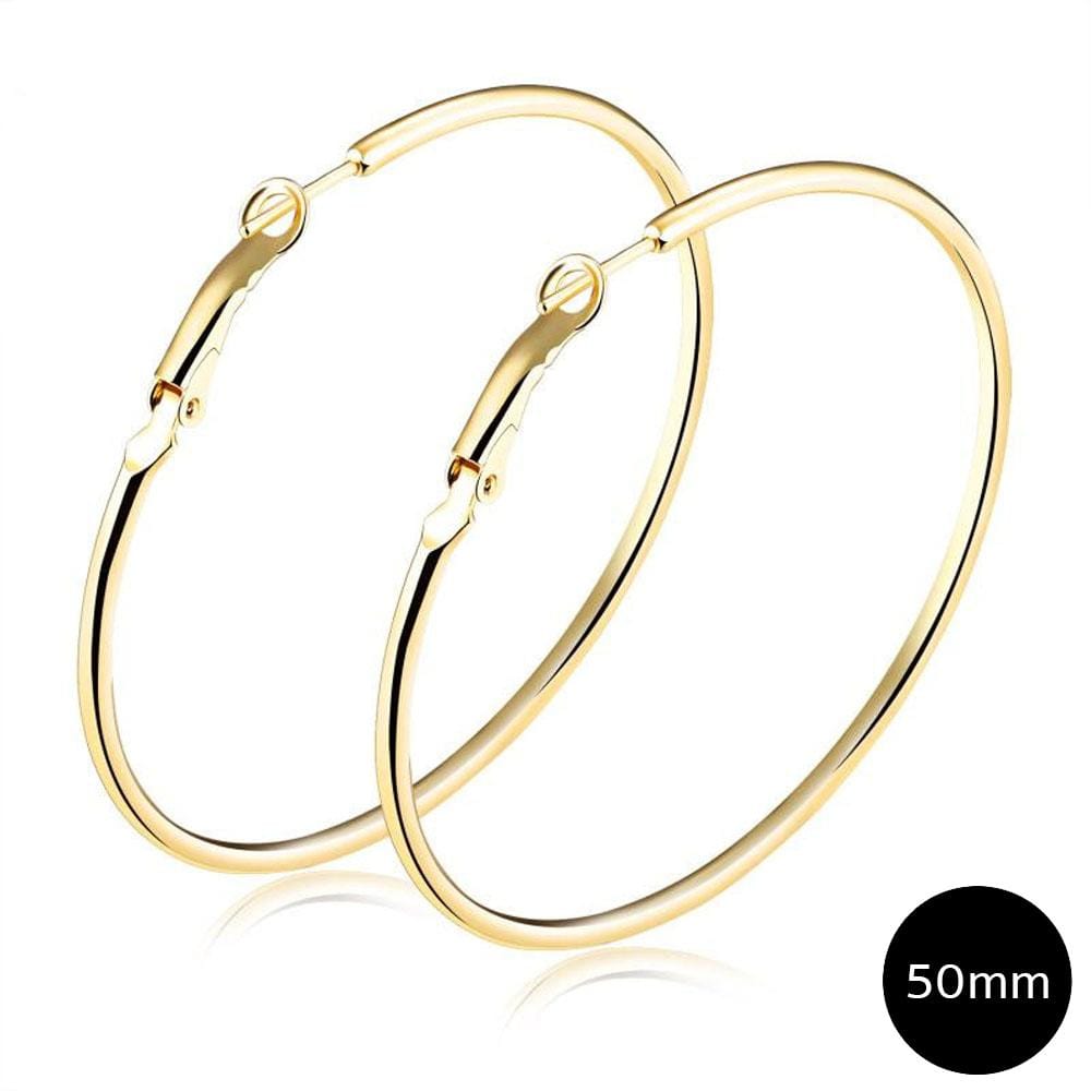 Farah Large Hoop Earrings - Brilliant Co