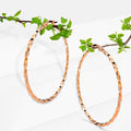 Twisted Hoop Earrings 60mm - Brilliant Co