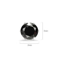 Nabeeyla Black Stud Earrings|7mm - Brilliant Co