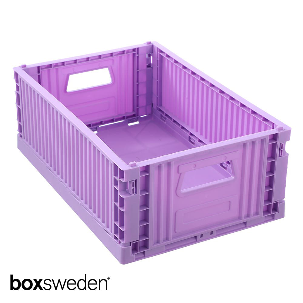 Boxsweden FOLDAWAY CRATE LGE 43X29X16CM 3 ASSTD
