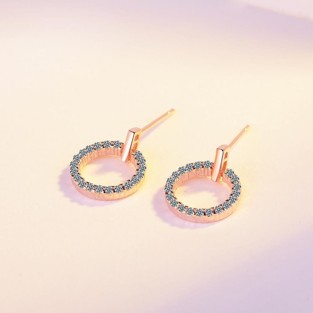 Lucky Rose Zirconia Earrings - Brilliant Co