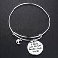 Love You To The Moon And Back Toggle Tubular Adjustable Bangle