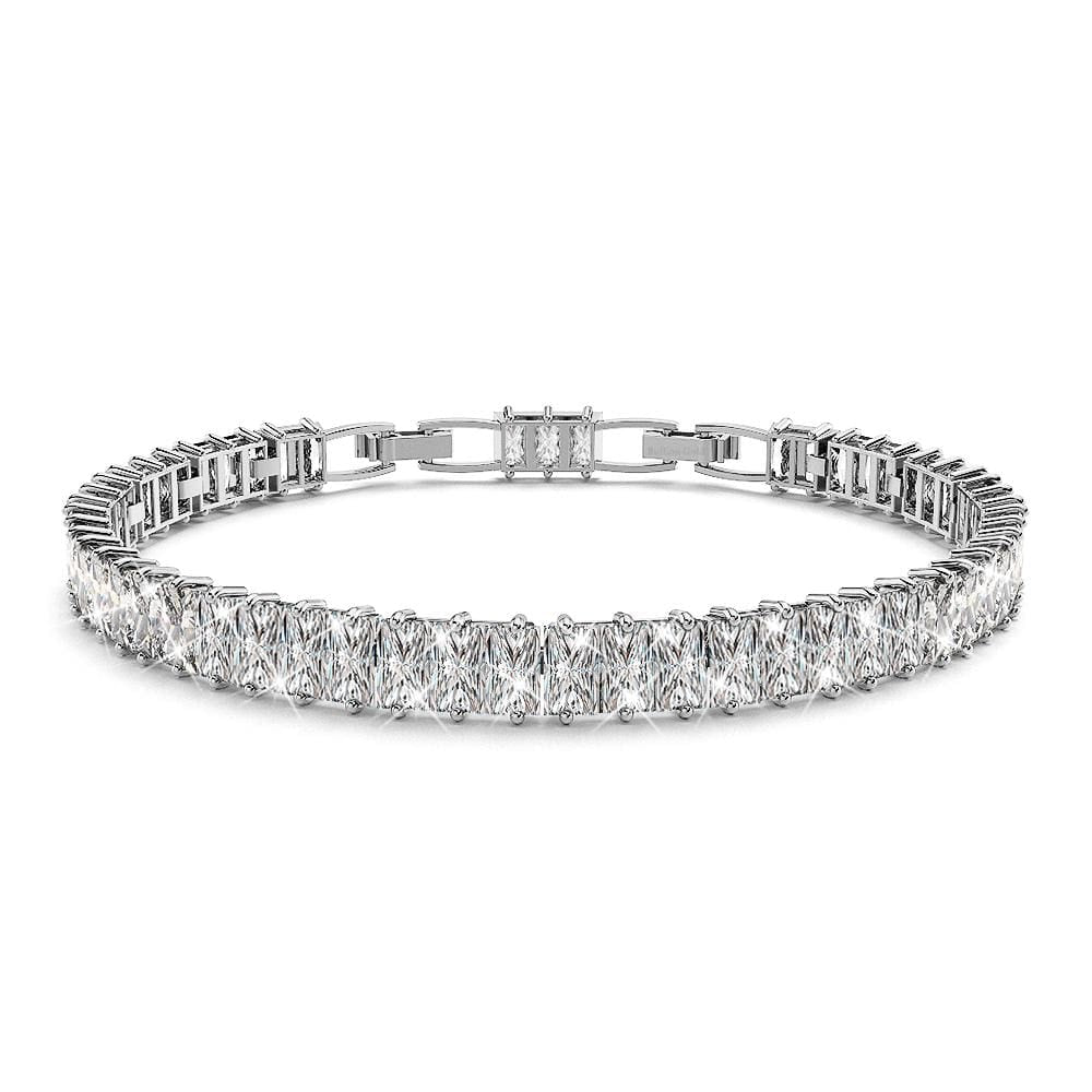 Bullion Gold Empress Sparkling Zirconia Crystal Bracelet