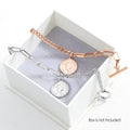 Lucky Coin Charm Toggle Clasp Bracelet in Rose Gold Layered Steel Jewellery