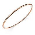 Solid Golf Bangle 2mm Rose Gold Layered