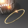 Solid Golf Bangle 2mm Gold Layered