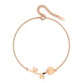 One Piece Rose Bracelet in Rose Gold Layered Steel Jewellery