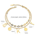 Charm Letter S K R in Gold Layered Steel Jewellery