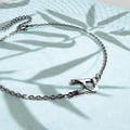 Bold Alphabet Letter Initial Charm Bracelet in White Gold Tone