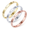 Bellatrix Star Rose Gold Layered Bangle