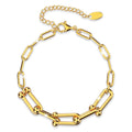 Lovelock U Link Chain Bracelet in Gold