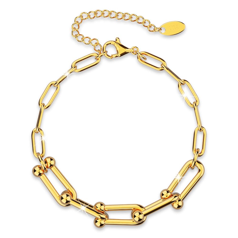 Lovelock U Link Chain Bracelet in Gold