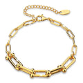 Lovelock U Link Chain Bracelet in Gold