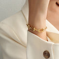 Lovelock U Link Chain Bracelet in Gold