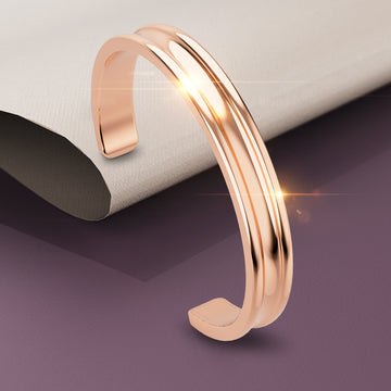 Lisa Luxe Cuff Bangle Rose Gold