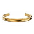 Lisa Luxe Cuff Bangle Gold Titanium - Brilliant Co