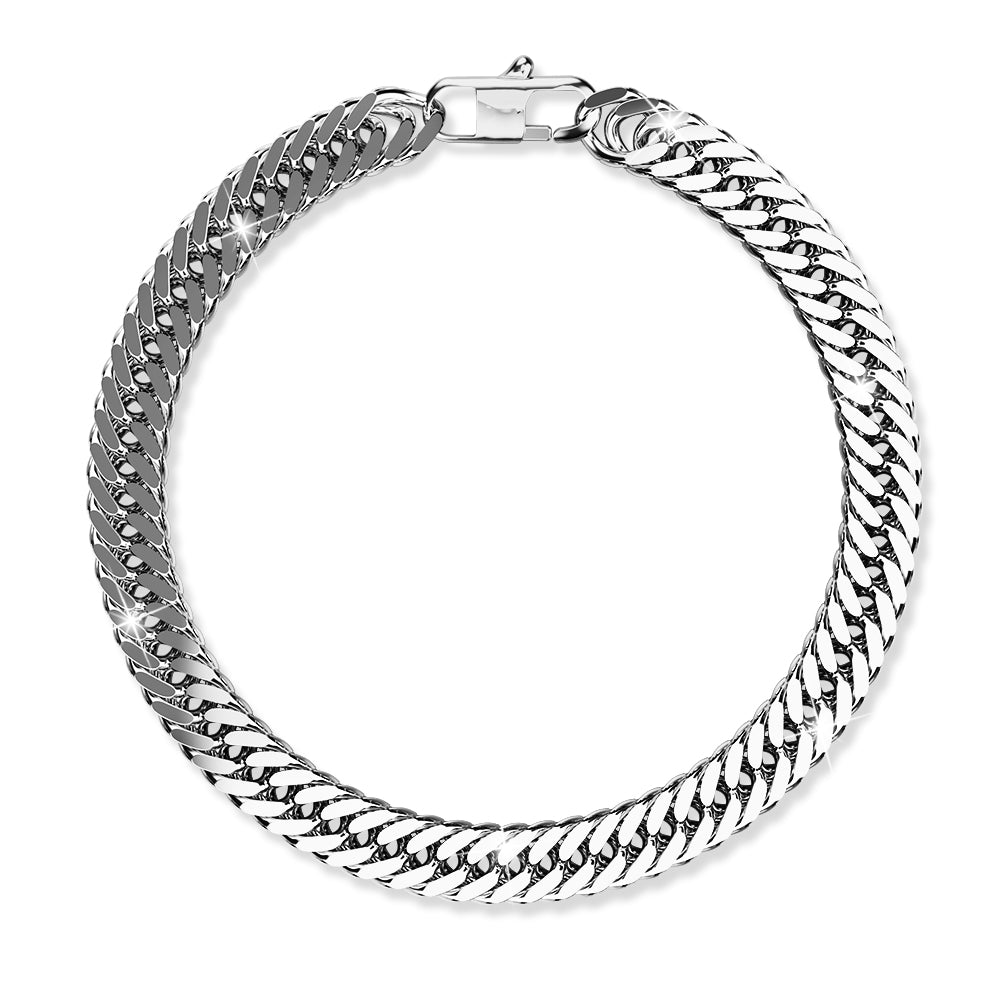 Twirland High Polish Stainless Steel Chain Bracelet