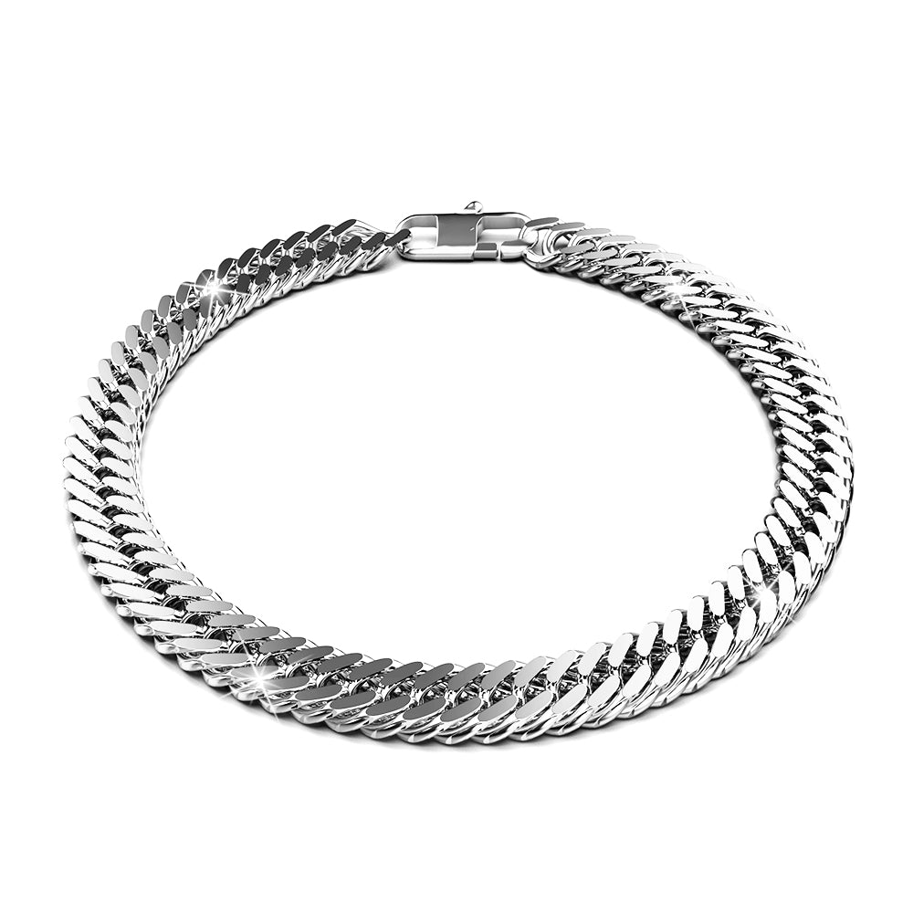 Twirland High Polish Stainless Steel Chain Bracelet