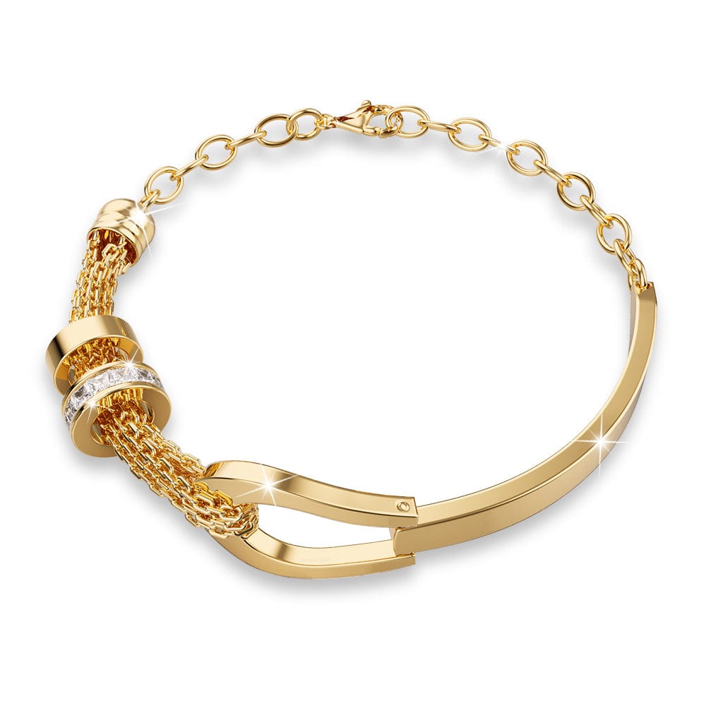 Knot Jewellery Gold Layered Stainless Steel Bracelet