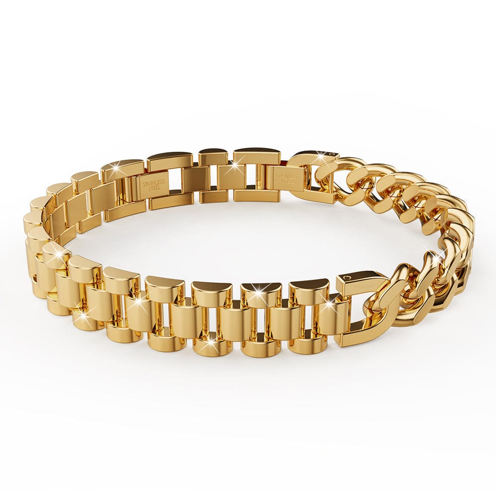 Lapse Gold Layered Stainless Steel Bracelet