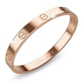Carmello Stainless Steel Bangle in Rose Gold