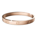 Carmello Stainless Steel Bangle in Rose Gold