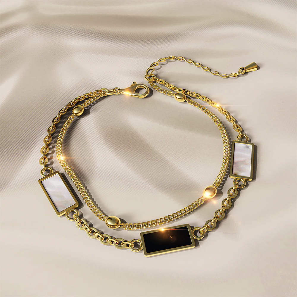 Esme Quadrate Layered Bracelet